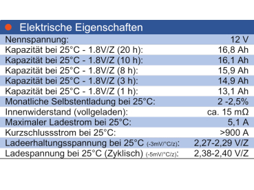 Wing BTX12-17LS 12V 17Ah (20hr) AGM Pb Akku Batterie wartungsfrei