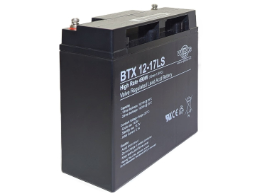 Preview: Wing BTX12-17LS 12V 17Ah (20hr) AGM Pb Akku Batterie wartungsfrei