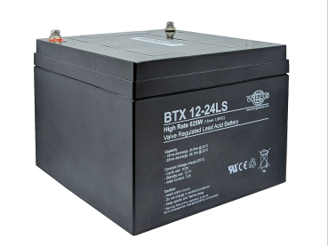 Preview: Wing BTX12-24LS 12V 24Ah (20hr) AGM Pb Akku Batterie wartungsfrei