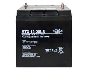 Preview: Wing BTX12-28LS 12V 28Ah (20hr) AGM Pb Akku Batterie wartungsfrei