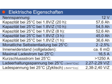 Wing BTX12-55LS 12V 55Ah (20hr) AGM Pb Akku Batterie wartungsfrei