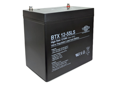 Preview: Wing BTX12-55LS 12V 55Ah (20hr) AGM Pb Akku Batterie wartungsfrei