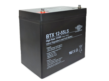 Preview: Wing BTX12-55LS 12V 55Ah (20hr) AGM Pb Akku Batterie wartungsfrei
