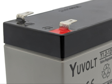 Yuasa Yuvolt Y1.2-12FR 12V 1,2Ah AGM VdS Blei Accu Batterie wartungsfrei