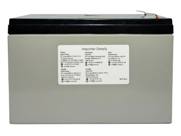 Yuasa Yuvolt Y12-12LFR 12V 12Ah AGM VdS Blei Accu Batterie wartungsfrei