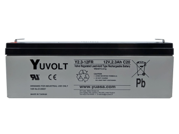 Yuasa Yuvolt Y2.3-12FR 12V 2,3Ah AGM VdS Blei Accu Batterie wartungsfrei