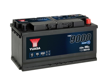Autobatterie YBX9019 12V 95Ah 850A GS Yuasa AGM Start Stop Plus Battery