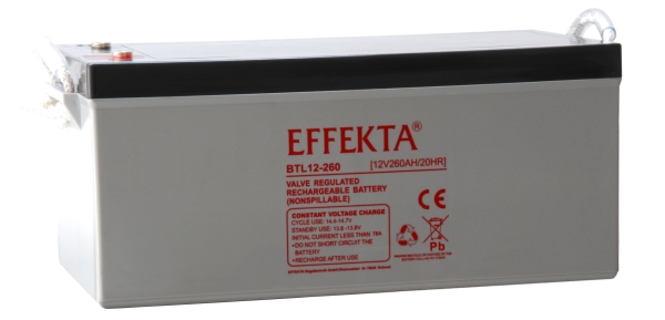 Effekta BTL12-260 12V 260Ah