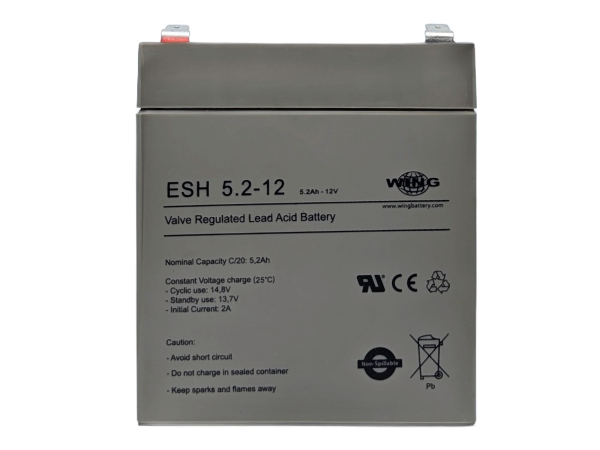 Wing ESH5,2-12 12V 5,2Ah (20hr) AGM Pb Akku Batterie wartungsfrei