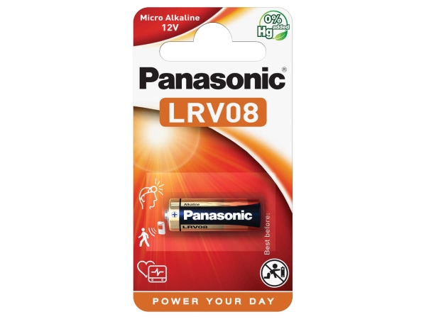 Panasonic Alkaline LRV08 8LR932 LR23 12V Backupbatterie