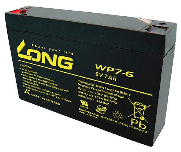 Kung Long WP7-6 6V 7Ah
