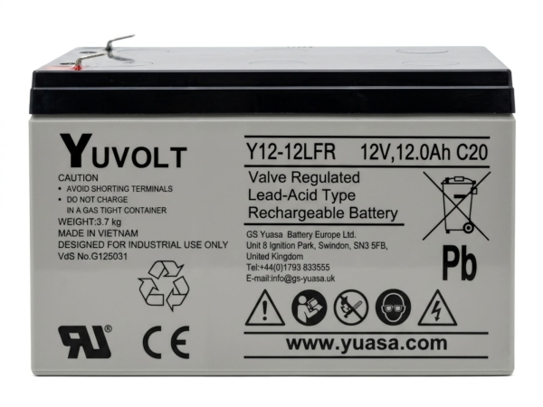 Yuasa Yuvolt Y12-12LFR 12V 12Ah AGM VdS Blei Accu Batterie wartungsfrei