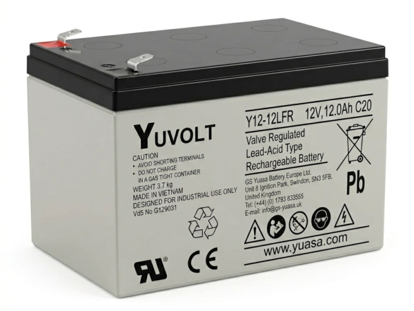 Yuasa Yuvolt Y12-12LFR 12V 12Ah AGM VdS Blei Accu Batterie wartungsfrei
