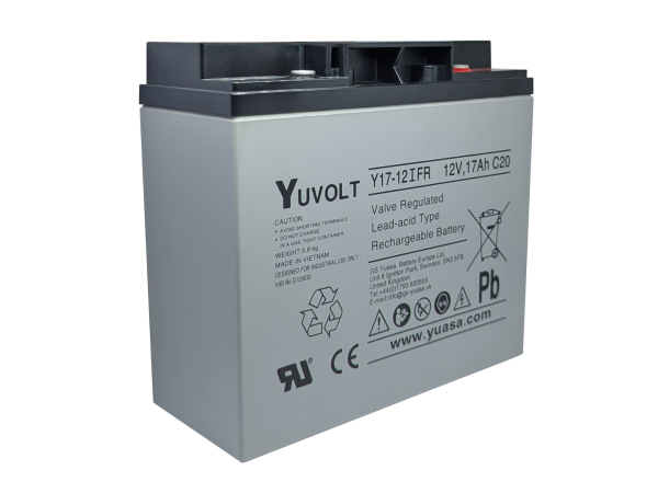 Yuasa Yuvolt Y17-12IFR 12V 17Ah AGM VdS Blei Accu Batterie wartungsfrei