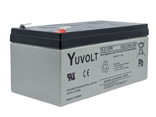 Yuasa Yuvolt Y3.2-12FR 12V 3,2Ah AGM VdS Blei Accu Batterie wartungsfrei
