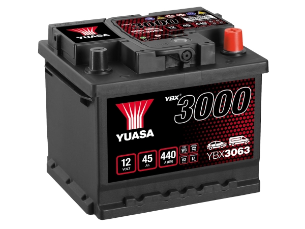 Autobatterie YBX3063 12V 45Ah 440A GS Yuasa SMF Battery