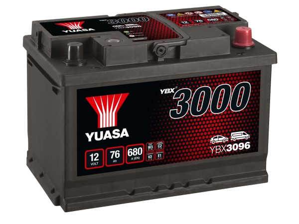 Autobatterie YBX3096 12V 76Ah 680A GS Yuasa SMF Battery