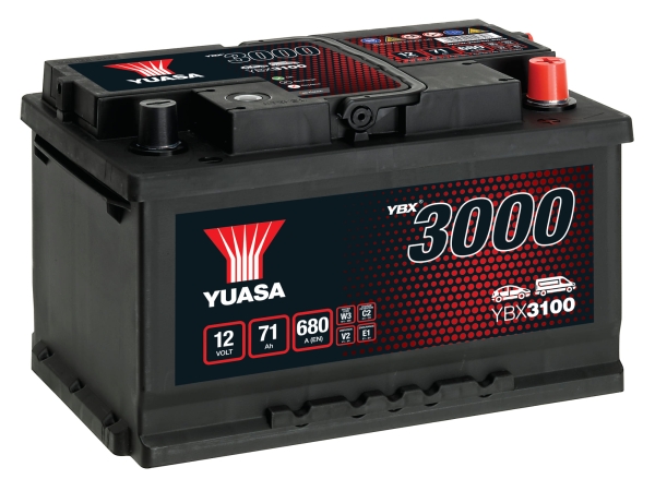 Autobatterie YBX3100 12V 71Ah 680A GS Yuasa SMF Battery